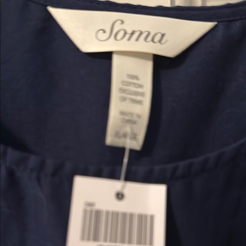 Soma Deep Blue Blouse